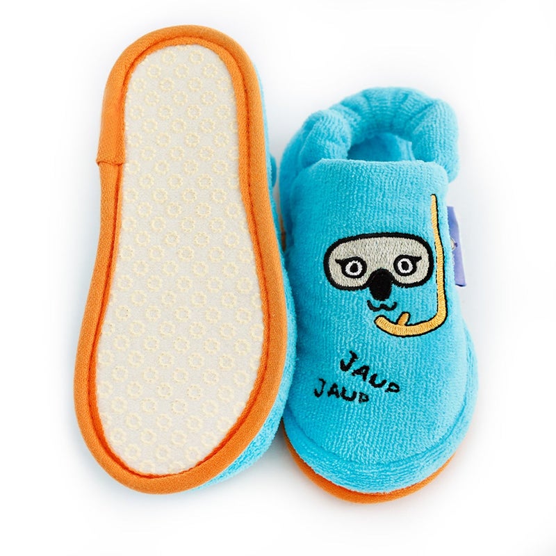 Milk & Moo Kids Slippers, 20cm 100% Cotton, Kids Indoor Slippers, Non-Slip Soft Sole, Slip-On Lightweight, Breathable, Ideal for Home, Bath, Indoor Use, Cool Coala Design, For Boys and Girls, 5-6 Years Old - Image 4